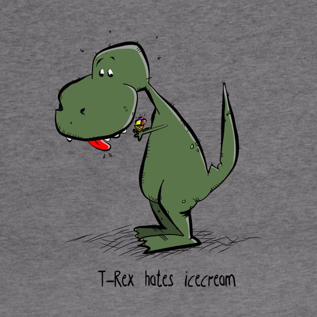 T-rex hates icecream by schlag.art